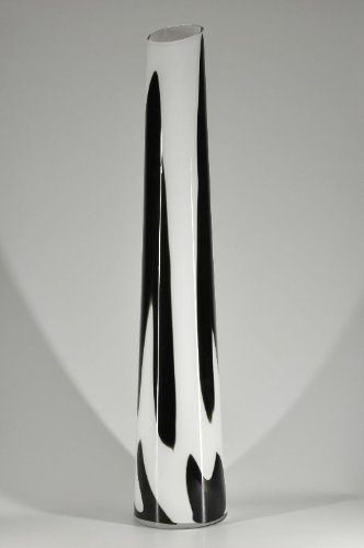 Extra-Große-XXL-Schwarz-weiße-Glas-Design-Bodenvase-Handarbeit-0 Extra-Große-XXL-Schwarz-weiße-Glas-Design-Bodenvase-Handarbeit-0