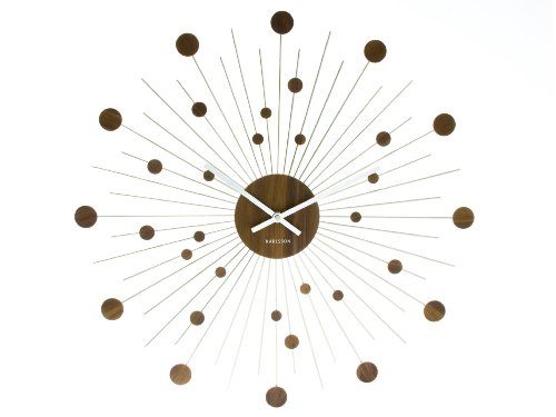 Karlsson-KA5179-Wanduhr-Remote-Discs-Holz-0 Karlsson-KA5179-Wanduhr-Remote-Discs-Holz-0