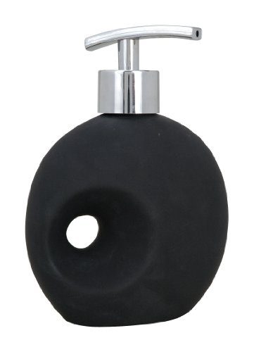 Wenko-19559100-Seifenspender-Hole-Soft-Touch-Keramik-11.5-x-16-x-6.5-cm-schwarz-0 Wenko-19559100-Seifenspender-Hole-Soft-Touch-Keramik-11.5-x-16-x-6.5-cm-schwarz-0