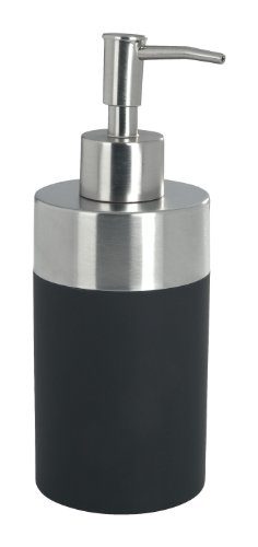 Wenko-19977100-Seifenspender-Creta-Soft-Touch-Kunststoffsatinierter-rostfreier-Edelstahl-270-ml-8.2-x-18-x-7-cm-schwarz-0 Wenko-19977100-Seifenspender-Creta-Soft-Touch-Kunststoffsatinierter-rostfreier-Edelstahl-270-ml-8.2-x-18-x-7-cm-schwarz-0