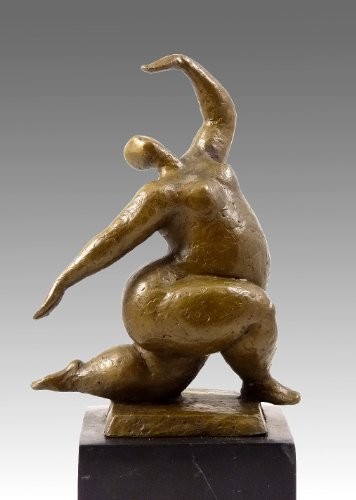 Abstrakte-Bronzeskulptur-XXL-Tänzerin-hockend-signiert-Milo-0 Abstrakte-Bronzeskulptur-XXL-Tänzerin-hockend-signiert-Milo-0