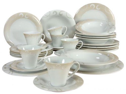 Creatable-Porzellan-Kombiservice-30-teilig-Soft-Finesse-Marron-19007-0 Creatable-Porzellan-Kombiservice-30-teilig-Soft-Finesse-Marron-19007-0