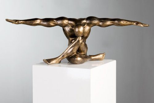 Edle-Skulptur-Cliffhanger-im-Bronzefinish-Kunstobjekt-Figur-0 Edle-Skulptur-Cliffhanger-im-Bronzefinish-Kunstobjekt-Figur-0