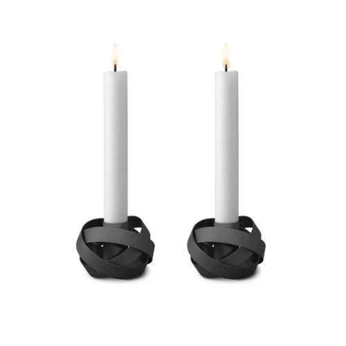Georg-Jensen-Ribbons-Kerzenständer-schwarz-Höhe-54-mm-2-Stk-0 Georg-Jensen-Ribbons-Kerzenständer-schwarz-Höhe-54-mm-2-Stk-0