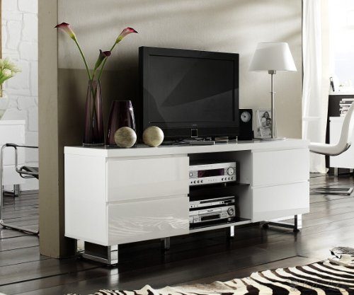 Lowboard-Lucido-167x63-Weiss-Hochglanz-TV-Möbel-4-Schubkästen-0 Lowboard-Lucido-167x63-Weiss-Hochglanz-TV-Möbel-4-Schubkästen-0