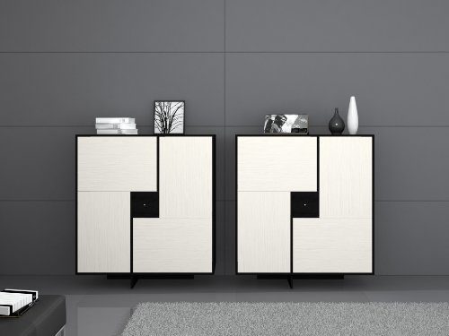 Miraseo-MYHHSC106W-Gene-Sideboard-hochwertige-Anrichte-Wohnzimmerschrank-aus-MDF-in-Farbe-Schwarz-Weiß-schönes-Design-viel-Platz-und-hoher-Komfort-für-Ihr-Wohnzimmer-Ambiente-Maße-1298x120x395-cm-0