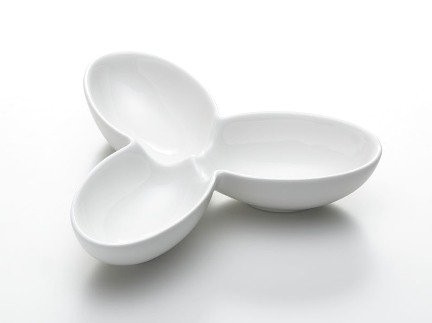 White-Basics-Blattschale-3-geteilt-21-x-16-cm-0 White-Basics-Blattschale-3-geteilt-21-x-16-cm-0