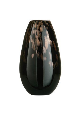 Premier-Housewares-Droplet-Schwarze-Glas-Vase-mit-Goldschimmer-0 Premier-Housewares-Droplet-Schwarze-Glas-Vase-mit-Goldschimmer-0