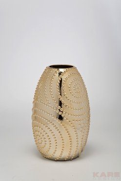 Vase-aus-Steingut-in-Gold-Blumenvase-Tischvase-Bodenvase-0 Vase-aus-Steingut-in-Gold-Blumenvase-Tischvase-Bodenvase-0