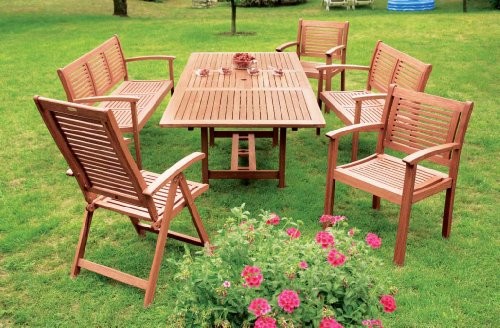 5-teilige-Garnitur-Cordoba-aus-Eukalyptus-2x-Bank-3-sitzer-2x-Sessel-1x-Ausziehtisch-230cm-0 5-teilige-Garnitur-Cordoba-aus-Eukalyptus-2x-Bank-3-sitzer-2x-Sessel-1x-Ausziehtisch-230cm-0