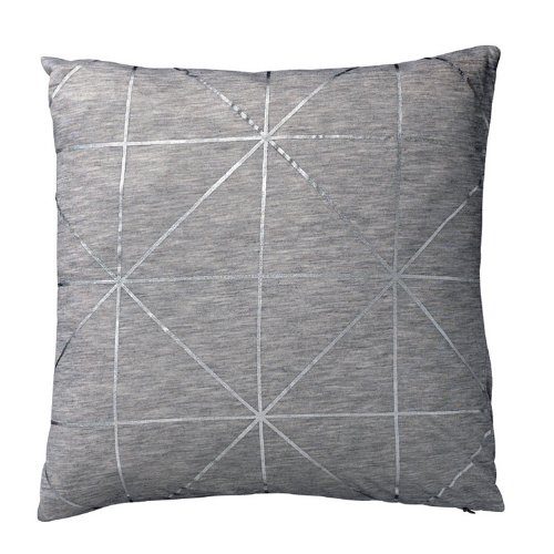 Bloomingville-Kissen-geometrisch-grau-silber-45cm-0 Bloomingville-Kissen-geometrisch-grau-silber-45cm-0