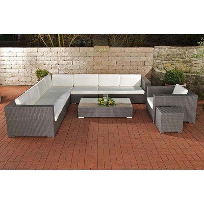 Gartengarnitur-Sitzgarnitur-Sitzgruppe-Barcelona-Poly-Rattan-grau-0 Gartengarnitur-Sitzgarnitur-Sitzgruppe-Barcelona-Poly-Rattan-grau-0