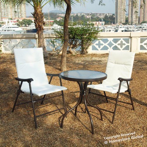 Gartenmbel-Set-Glastisch--2-Klappsthlen-Bistro-Bequem-und-praktish-sessel-mit-schaumstoffpolster-und-Sicherheitsschloss-Sahne-0 Gartenmbel-Set-Glastisch--2-Klappsthlen-Bistro-Bequem-und-praktish-sessel-mit-schaumstoffpolster-und-Sicherheitsschloss-Sahne-0