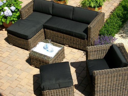 Lounge-Wohnlandschaft-Sofa-Sessel-Tisch-Hocker-Rattan-Polyrattan-Geflecht-Gartenmbel-schwarz-braun-Marseille-0 Lounge-Wohnlandschaft-Sofa-Sessel-Tisch-Hocker-Rattan-Polyrattan-Geflecht-Gartenmbel-schwarz-braun-Marseille-0