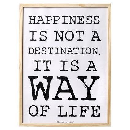Wandbild-Kunstdruck-gerahmt-Bloomingville-HAPPINESS-40cm-0 Wandbild-Kunstdruck-gerahmt-Bloomingville-HAPPINESS-40cm-0