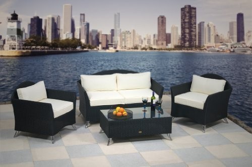 essella-Polyrattan-Garnitur-Chicago-in-Schwarz-mit-extra-starkem-14mm-Geflecht-0 essella-Polyrattan-Garnitur-Chicago-in-Schwarz-mit-extra-starkem-14mm-Geflecht-0