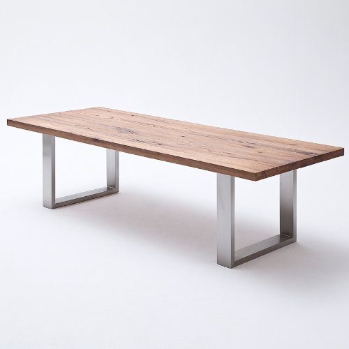 260x100cm-Esszimmertisch-COSTELLA-Eiche-bassano-Edelstahl-0 260x100cm-Esszimmertisch-COSTELLA-Eiche-bassano-Edelstahl-0