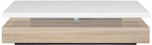 AC-Design-Furniture-48922-Couchtisch-Jonte-Sonoma-Eiche-Nachbildung-ca-117-x-29-x-58-cm-wei-hochglanz-0 AC-Design-Furniture-48922-Couchtisch-Jonte-Sonoma-Eiche-Nachbildung-ca-117-x-29-x-58-cm-wei-hochglanz-0