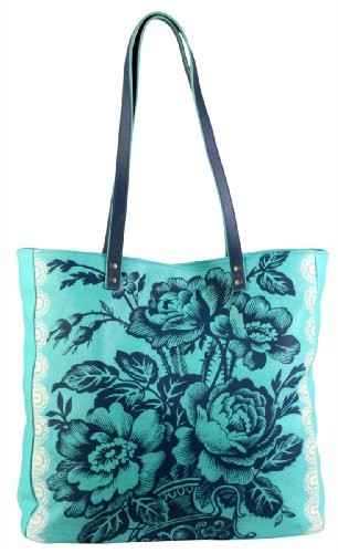 Amy-Butler-USA-Tasche-ALISSA-Shopper-Ledertasche-trkis-edel-aus-feinstem-Leder-mit-Aufdruck-0 Amy-Butler-USA-Tasche-ALISSA-Shopper-Ledertasche-trkis-edel-aus-feinstem-Leder-mit-Aufdruck-0