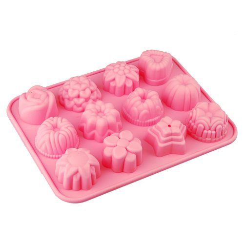 BestCool-12er-Mulden-Silikon-Muffinform-Muffin-Rose-Herz-Blume-Form-Muffinfrmchen-Kuchen-Dessert-Cup-Cake-Pudding-Gelee-Mini-Cupcake-Formenset-Kuchenformen-Cupcake-Form-Backform-0 BestCool-12er-Mulden-Silikon-Muffinform-Muffin-Rose-Herz-Blume-Form-Muffinfrmchen-Kuchen-Dessert-Cup-Cake-Pudding-Gelee-Mini-Cupcake-Formenset-Kuchenformen-Cupcake-Form-Backform-0