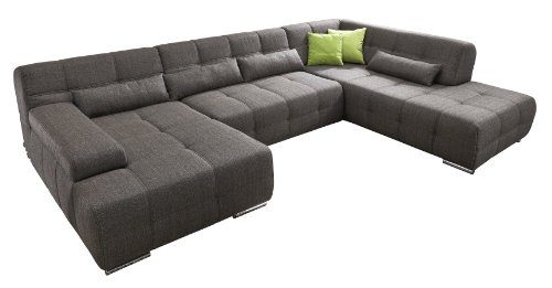 Cavadore-504-Wohnlandschaft-Boogies-Longchair-3-er-Ottomane-344-x-76-x-231-cm-Balaton-schwarz-braun-0 Cavadore-504-Wohnlandschaft-Boogies-Longchair-3-er-Ottomane-344-x-76-x-231-cm-Balaton-schwarz-braun-0