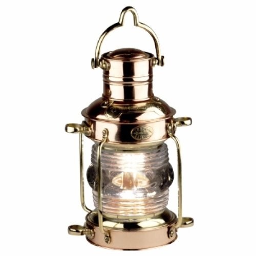 ProPassione-Ankerlampe-Schiffslaterne-aus-Messing-und-Kupfer-mit-Glaslinse-und-lbehlter-H-30-x--1519-cm-0 ProPassione-Ankerlampe-Schiffslaterne-aus-Messing-und-Kupfer-mit-Glaslinse-und-lbehlter-H-30-x--1519-cm-0