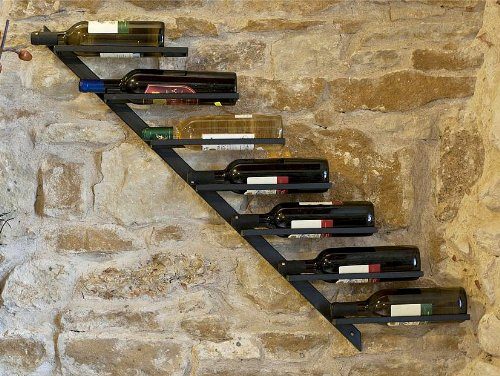 Weinregal-Diagon-100cm-aus-Metall-21215-Flaschenhalter-Flaschenstnder-Wandregal-0 Weinregal-Diagon-100cm-aus-Metall-21215-Flaschenhalter-Flaschenstnder-Wandregal-0