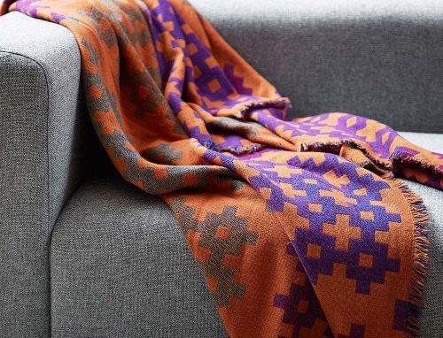 HAY-Decke-Plus-9-orange-Wolle-100-0 HAY-Decke-Plus-9-orange-Wolle-100-0