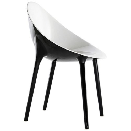 Kartell-5841E8-Schalensessel-Super-Impossible-wei-schwarz-0 Kartell-5841E8-Schalensessel-Super-Impossible-wei-schwarz-0