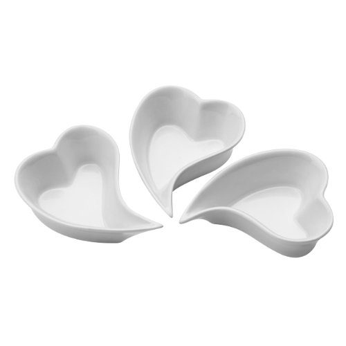 Premier-Housewares-Herzfrmige-Snack-Schalen-Porzellan-Wei-3-Stck-0 Premier-Housewares-Herzfrmige-Snack-Schalen-Porzellan-Wei-3-Stck-0