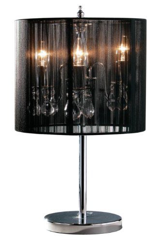 Premier-Housewares-Kronleuchter-Tischlampe-mit-schwarzem-Lampenschirm-0 Premier-Housewares-Kronleuchter-Tischlampe-mit-schwarzem-Lampenschirm-0