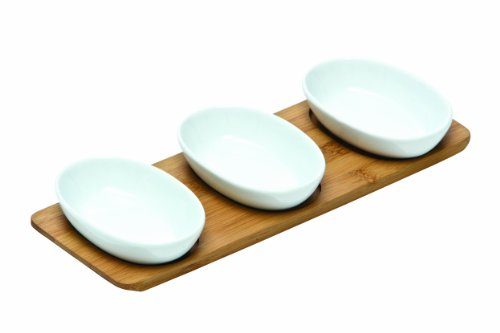 Premier-Housewares-Ovale-Snackschalen-aus-Porzellan-mit-Tablett-aus-Bambusholz-3-Stck-wei-0 Premier-Housewares-Ovale-Snackschalen-aus-Porzellan-mit-Tablett-aus-Bambusholz-3-Stck-wei-0