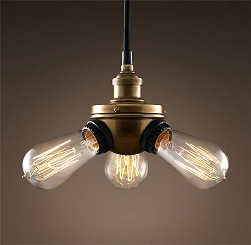 Purelume-Retro-Vintage-Tripple-Lampe-Pendelleuchte-inkl-40W-Edison-Leuchtmittel-0 Purelume-Retro-Vintage-Tripple-Lampe-Pendelleuchte-inkl-40W-Edison-Leuchtmittel-0