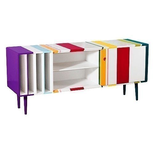 Seletti-Trip-50er-Stil-Sideboard-Anrichte-Schrank-Bunte-Streifen-Muster-0 Seletti-Trip-50er-Stil-Sideboard-Anrichte-Schrank-Bunte-Streifen-Muster-0
