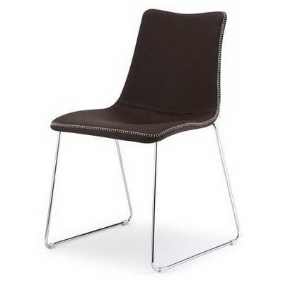 Stuhl-Zebra-Pop-Sledge-Frame-Wolle-Braun-0 Stuhl-Zebra-Pop-Sledge-Frame-Wolle-Braun-0