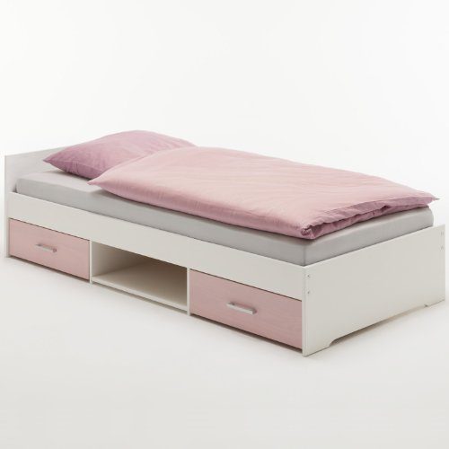 Einzelbett-KAI-Kiefer-massiv-wei-rosa-lackiert-0 Einzelbett-KAI-Kiefer-massiv-wei-rosa-lackiert-0