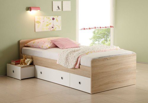 Jumbo-Mbel-Kojenbett-WIKI-Eiche-Sonoma-wei-Bett-90-x-200-0 Jumbo-Mbel-Kojenbett-WIKI-Eiche-Sonoma-wei-Bett-90-x-200-0