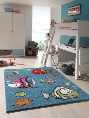 Kinder-Teppich-Diva-Handcarved-Fische-Trkis-aqua-bunt-verschGren-Nemo-120x170cm-0 Kinder-Teppich-Diva-Handcarved-Fische-Trkis-aqua-bunt-verschGren-Nemo-120x170cm-0