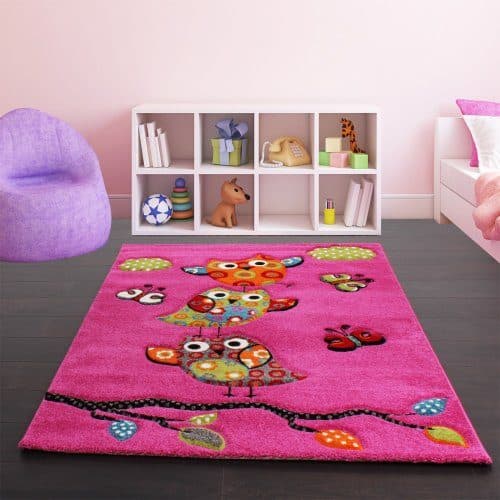 Kinder-Teppich-Niedliche-Eulen-Pink-Fuchsia-Gruen-Blau-Grsse80x150-cm-0 Kinder-Teppich-Niedliche-Eulen-Pink-Fuchsia-Gruen-Blau-Grsse80x150-cm-0