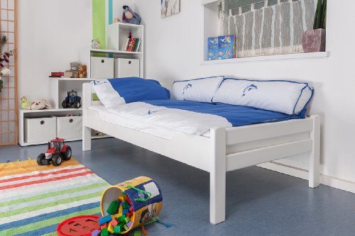 Kinderbett-Jugendbett-Easy-Sleep-K12n-Buche-Vollholz-massiv-wei-lackiert-Mae-90-x-200-cm-0 Kinderbett-Jugendbett-Easy-Sleep-K12n-Buche-Vollholz-massiv-wei-lackiert-Mae-90-x-200-cm-0