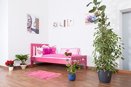 Kinderbett-Jugendbett-Easy-Sleep-K8-90-x-200-cm-Buche-Vollholz-massiv-rosa-lackiert-0 Kinderbett-Jugendbett-Easy-Sleep-K8-90-x-200-cm-Buche-Vollholz-massiv-rosa-lackiert-0