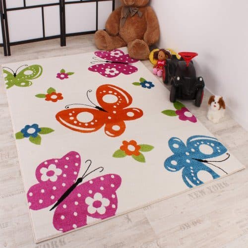 Kinderteppich-Schmetterling-Design-Butterfly-Creme-Trkis-Orange-Pink-Grsse190x280-cm-0 Kinderteppich-Schmetterling-Design-Butterfly-Creme-Trkis-Orange-Pink-Grsse190x280-cm-0
