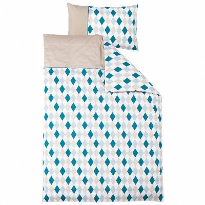 LITTLE-DUTCH-0598-Kinderbettwsche-Raute-mint-beige-0 LITTLE-DUTCH-0598-Kinderbettwsche-Raute-mint-beige-0