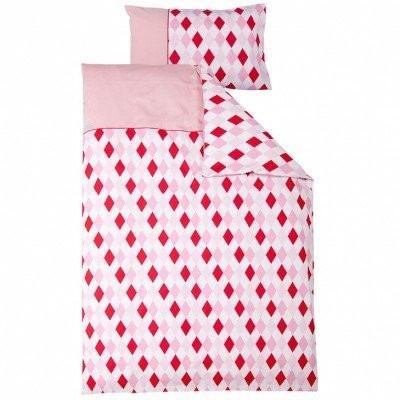 LITTLE-DUTCH-0599-Kinderbettwsche-Raute-rosa-rot-0 LITTLE-DUTCH-0599-Kinderbettwsche-Raute-rosa-rot-0