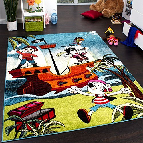 Teppich-Kinderzimmer-Pirat-Lustige-Piratenbande-Kinderteppich-Trkis-Mehrfarbig-Grsse120x170-cm-0 Teppich-Kinderzimmer-Pirat-Lustige-Piratenbande-Kinderteppich-Trkis-Mehrfarbig-Grsse120x170-cm-0