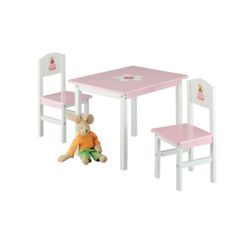 Zeller-13442-Kinder-Sitzgarnitur-Princess-3-teilig-MDF-Tisch-60-x-48-x-45-Stuhl-28-x-26-x-54-0 Zeller-13442-Kinder-Sitzgarnitur-Princess-3-teilig-MDF-Tisch-60-x-48-x-45-Stuhl-28-x-26-x-54-0
