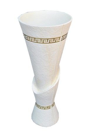 Aussergewhnliche-Vase-mit-Muster-in-creme-Pattina-mit-Goldverzierung-0 Aussergewhnliche-Vase-mit-Muster-in-creme-Pattina-mit-Goldverzierung-0