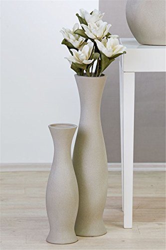 Casablanca-Vase-Bodenvase-Graingrau-aus-Keramik-D-17c-0 Casablanca-Vase-Bodenvase-Graingrau-aus-Keramik-D-17c-0
