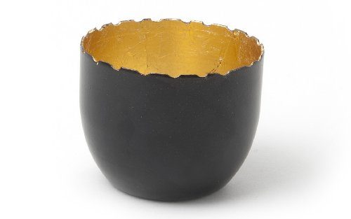 IVARY-Metall-Teelichthalter-rund-6-x-75-cm-schwarz-gold-0 IVARY-Metall-Teelichthalter-rund-6-x-75-cm-schwarz-gold-0