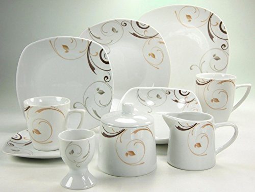 Kombiservice-aus-Porzellan-Square-Classico-50-tlg-von-Creatable-0 Kombiservice-aus-Porzellan-Square-Classico-50-tlg-von-Creatable-0